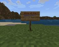 Multiple text colors used on a single sign (Image via Minecraft)